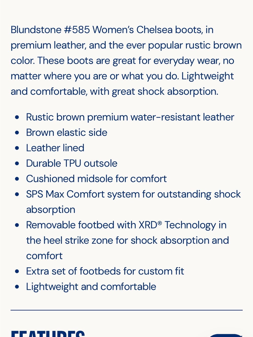 Blundstone Womens Brown Chelsea Combat Boots - Picture 6 of 6